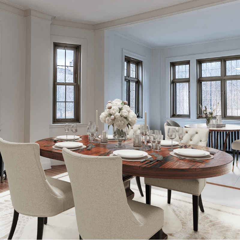Kitchen and dining area at Haddon Hall.